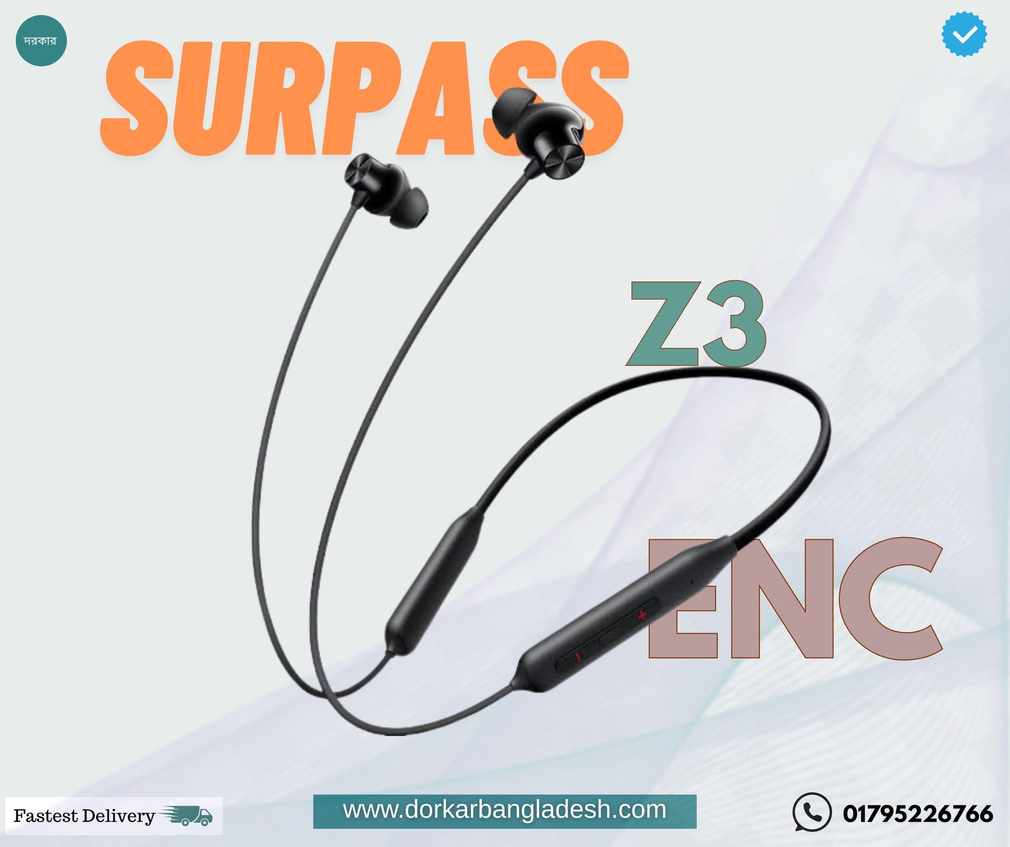 Surpass Z3 ENC Sports Neckband